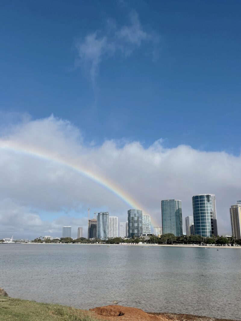 Rainbow over Waikiki